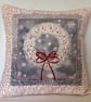Christmas Wreath Cushion Cover - Image 1