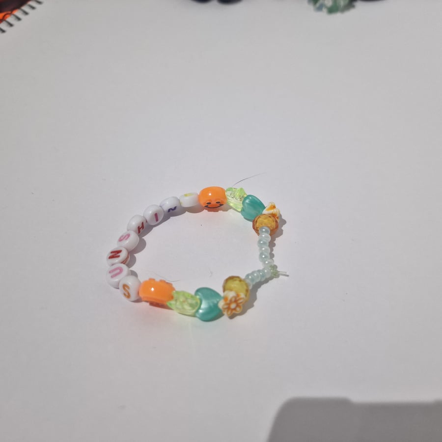 Friendship beaded bracelets multicoloured