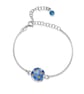 Personalised Sterling Silver Birthstone Flower Bracelet - Image 6