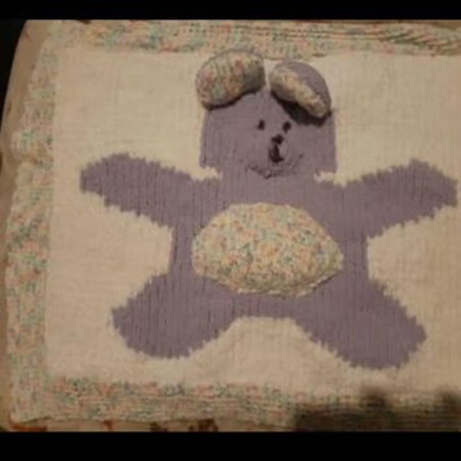Image of Teddy Bear Pram Blanket