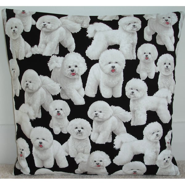 Bichon Frise Cushion Cover 16x16 inch