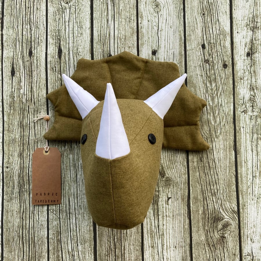 Wall mounted Triceratops head