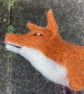 Fox woollen sculpture, needle felted animal, standing fox (24-2) - Image 7
