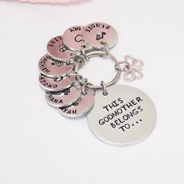 This Godmother Belongs To Keyring, Godmother Gift, Godmother Keyring