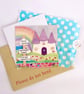 Fairy Castle - printed greetings card  - Image 4