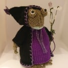Hand Knitted Toad - Wise Amethyst