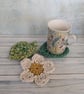 Leaf coaster, chunky mat, cotton coasters, plant lovers gift - Image 6