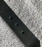 Black leather choker with Decorative Cross and 4 Orange Gemstones 16" - 17.25" - Image 6