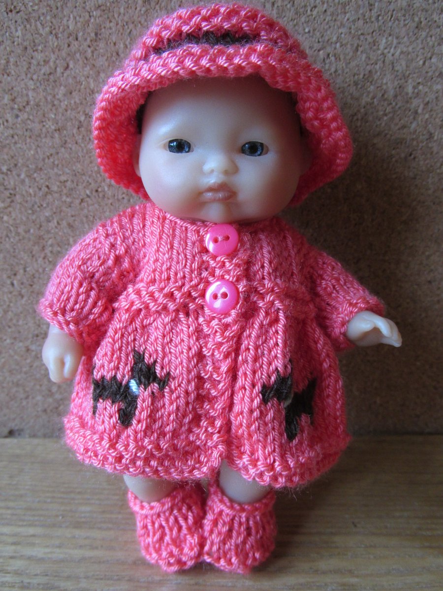 Hand Knitted Dolls Clothes, Berenguer Baby Doll
