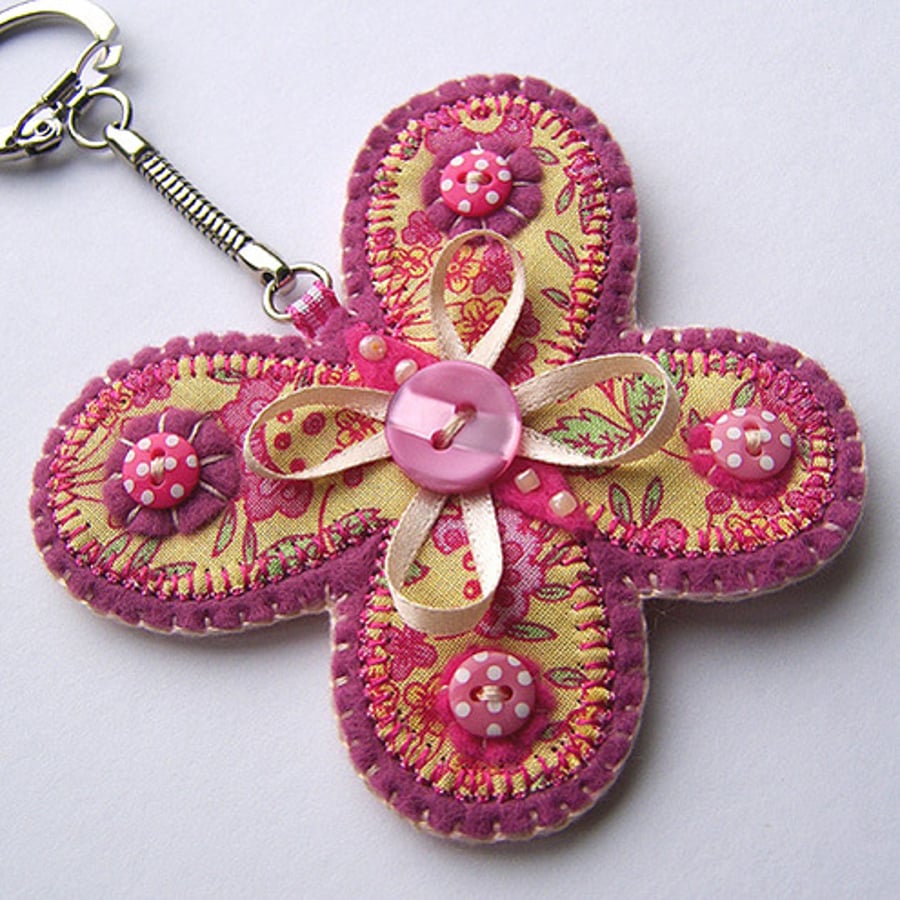 Butterfly Keyring