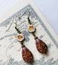 Antique Bronze Boho Teardrop Earrings - Image 4