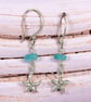 Silver Starfish Sea Glass Earrings - Image 5