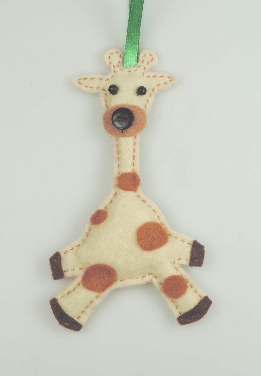 Handmade Cute Giraffe Hanging decoration, Twig Tree Decoration