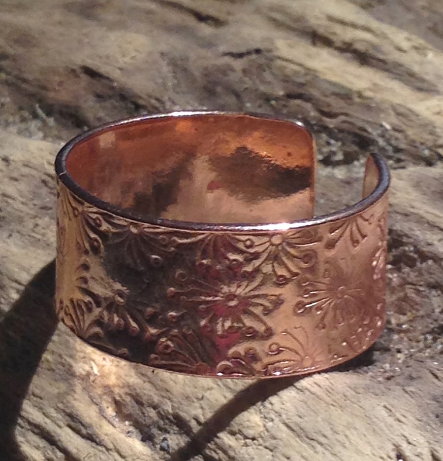 Handmade Open Copper Ring - UK Free Post