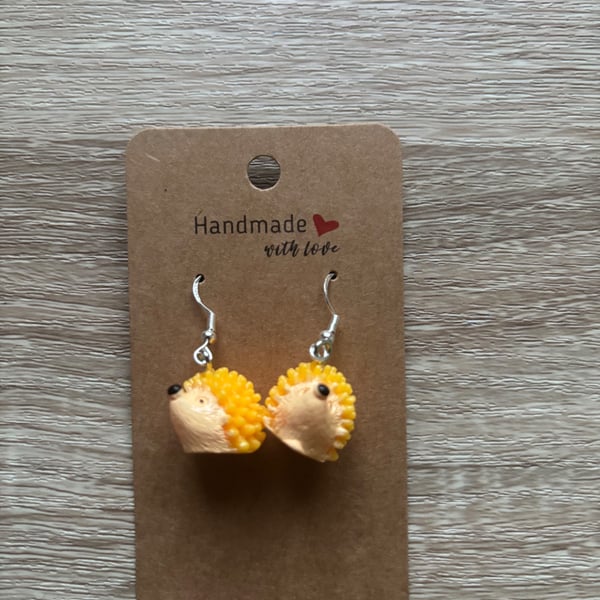 Sterling Silver Earrings - Hedgehogs - Brand New & Sealed!!