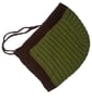 Handmade Crochet Bonnet - Woodland Green & Brown Ribbed Bonnet with Ties  - Image 6