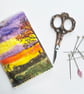 Sunset countryside sewing needle and pins case.  - Image 5