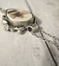Bee Pattern - Broken China Pendant Necklace - Boho Style - Image 4