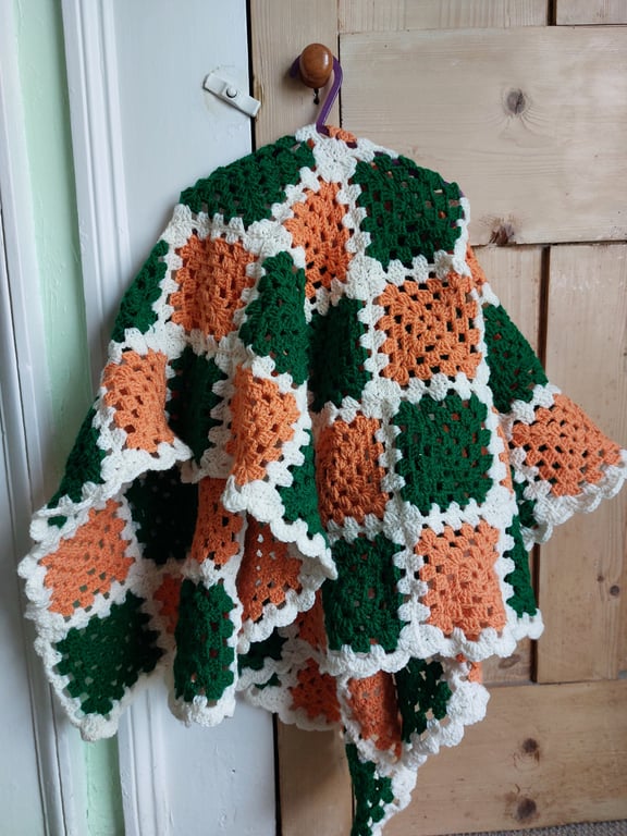 Handmade Crochet Blanket Cot Small Bed 