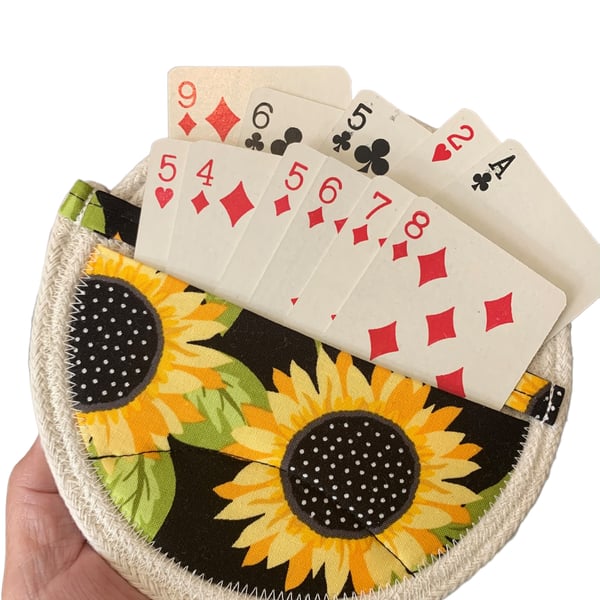 Playing Card Holder - Sunflower 