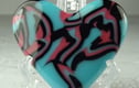 Fused glass hearts