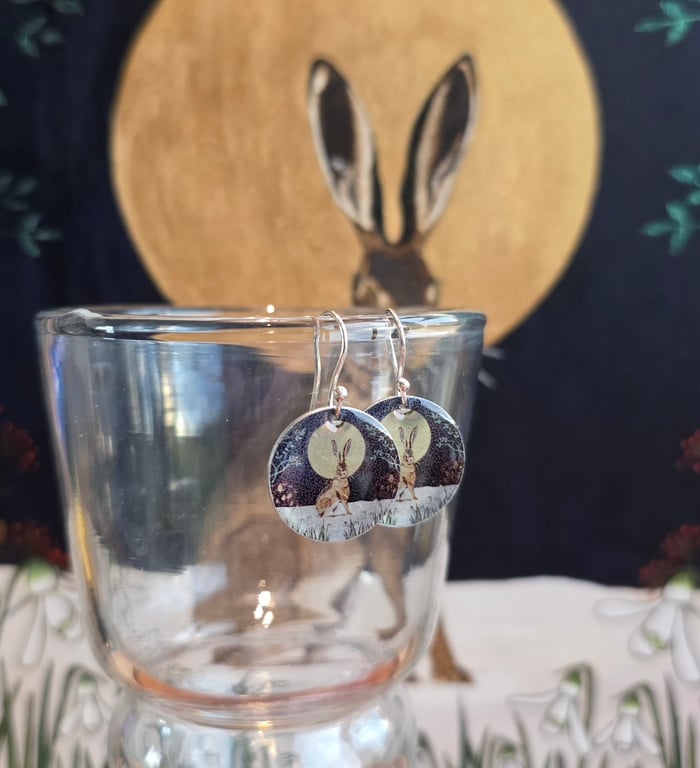 Hare & Snowdrops Dinky Drops 