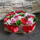 Soap heart bouquet
