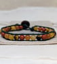 Autumn gemstone and leather bracelet, unisex bracelet  - Image 3