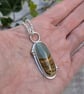 Sterling Silver Owyhee Picture Jasper Statement Gemstone Necklace - JBJ2081 - Image 2
