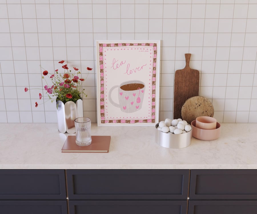 Tea Lover Art Print Poster