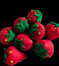 Handmade felt strawberries x 4 - Image 5