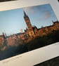 Glasgow University Signed Mounted Print FREE DELIVERY - Image 2