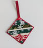 Christmas decorations, Handmade,  patchwork, tree decorations - Image 3