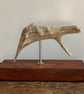 Handmade Driftwood Sculpture, Modern Abstract Coastal Art Reclaimed Wooden Base