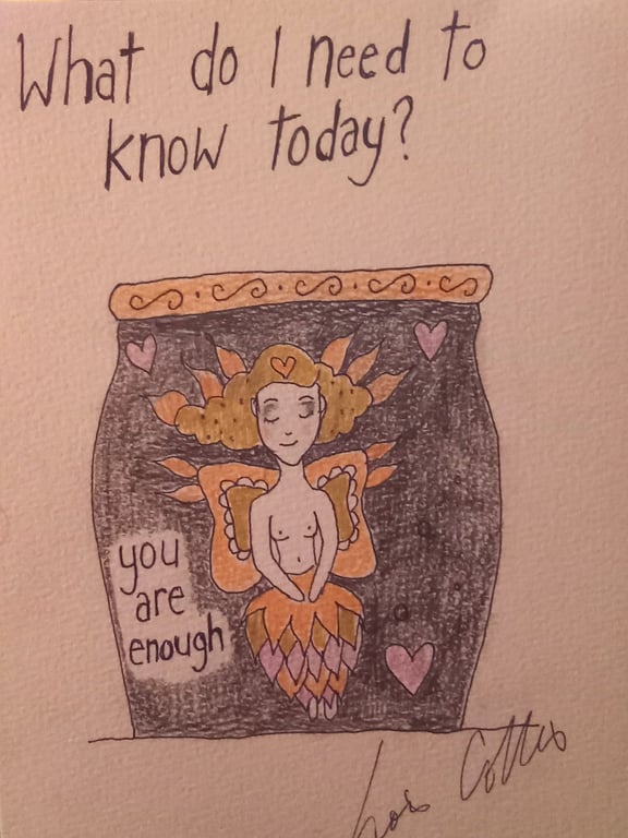 Small Prophets inspired original illustration "You are enough"