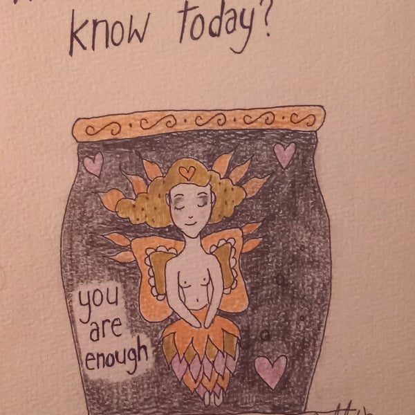 Small Prophets inspired original illustration "You are enough"