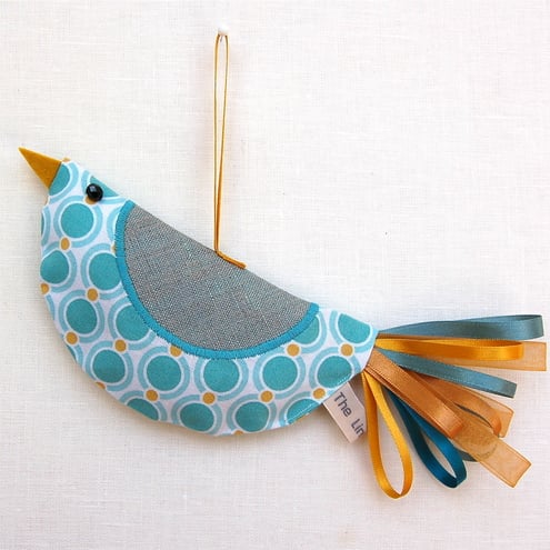 Turquoise Lavender Bird