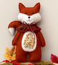 Decorative felt fox, hand sewn woodland fox, hanging decoration  - Image 10