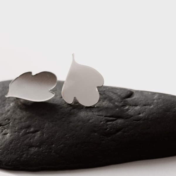 Silver Garden Leaf Earrings