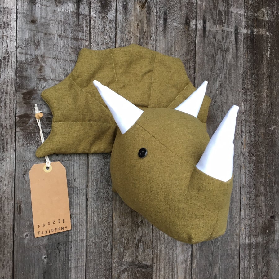Wall mounted Triceratops head