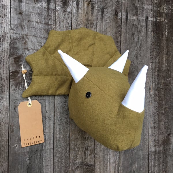Wall mounted Triceratops head