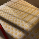 Unbreakable Kyiv Handwoven Doubleweave  Lambswool Blanket