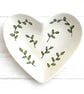Heart shaped trinket dish. 