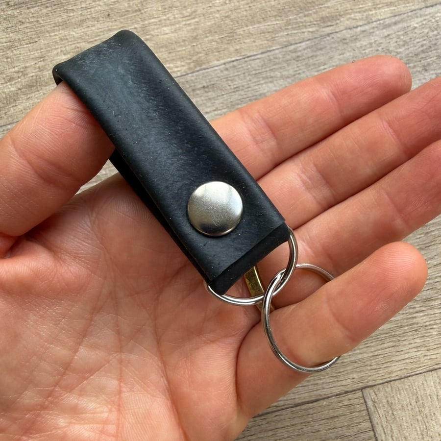 Mini Key Chain 1 - Made from a Bicycle Inner Tube