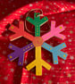 Christmas tree and snowflake tree decorations - Image 3