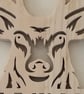 Personalised Deer Head Name Sign – Solid Pine Stag Wall Art –  Man cave  - Image 3