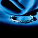 Silver Torque Bangle - Adjustable- Stylish - Gift