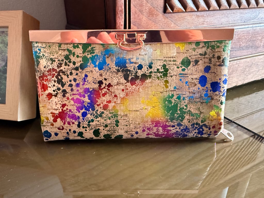 A Rainbow Cork Wallet