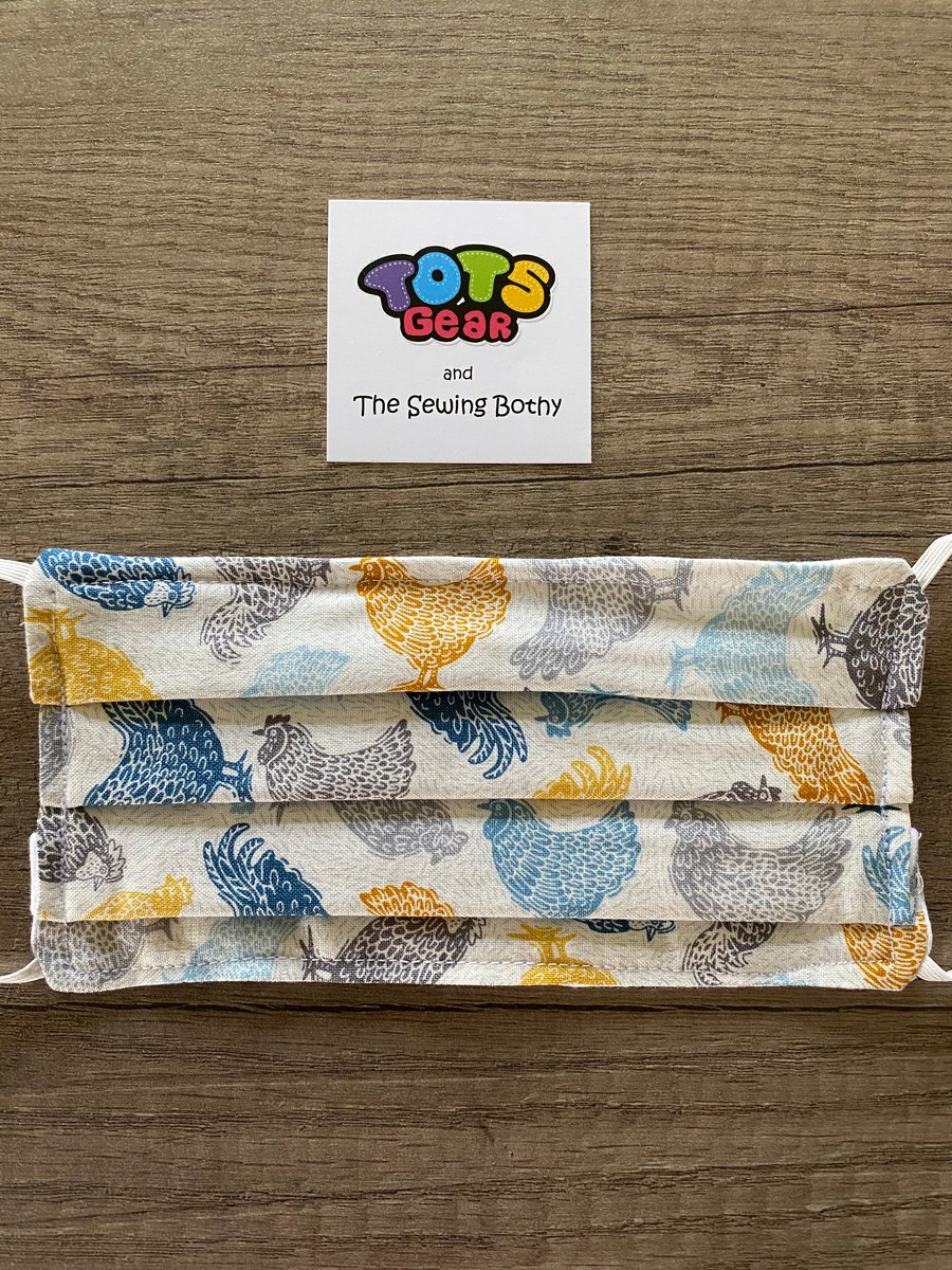 Cream Chicken Face Mask 