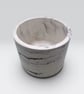 15 cm Round Grey Marble Effect Plant Pot Indoor Planter - Image 7